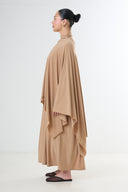 Poncho Premium Jersey Set - Dark beige