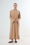 Poncho Premium Jersey Set - Dark beige