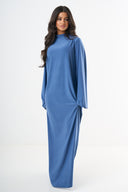 Premium Jersey Abaya - Indigo