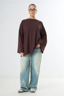 Premium Oversized T-shirt - Brown