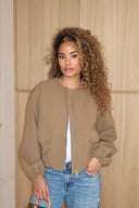 Puffed Bomberjacket - Camel