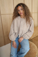 Puffed Bomberjacket - Light Beige