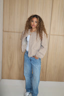Puffed Bomberjacket - Light Beige