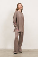 Relaxed Fit Rayon Set – Taupe
