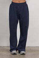 Relaxed Wide-Leg Pants - Navy