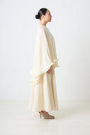 Ruffle poncho - Cream