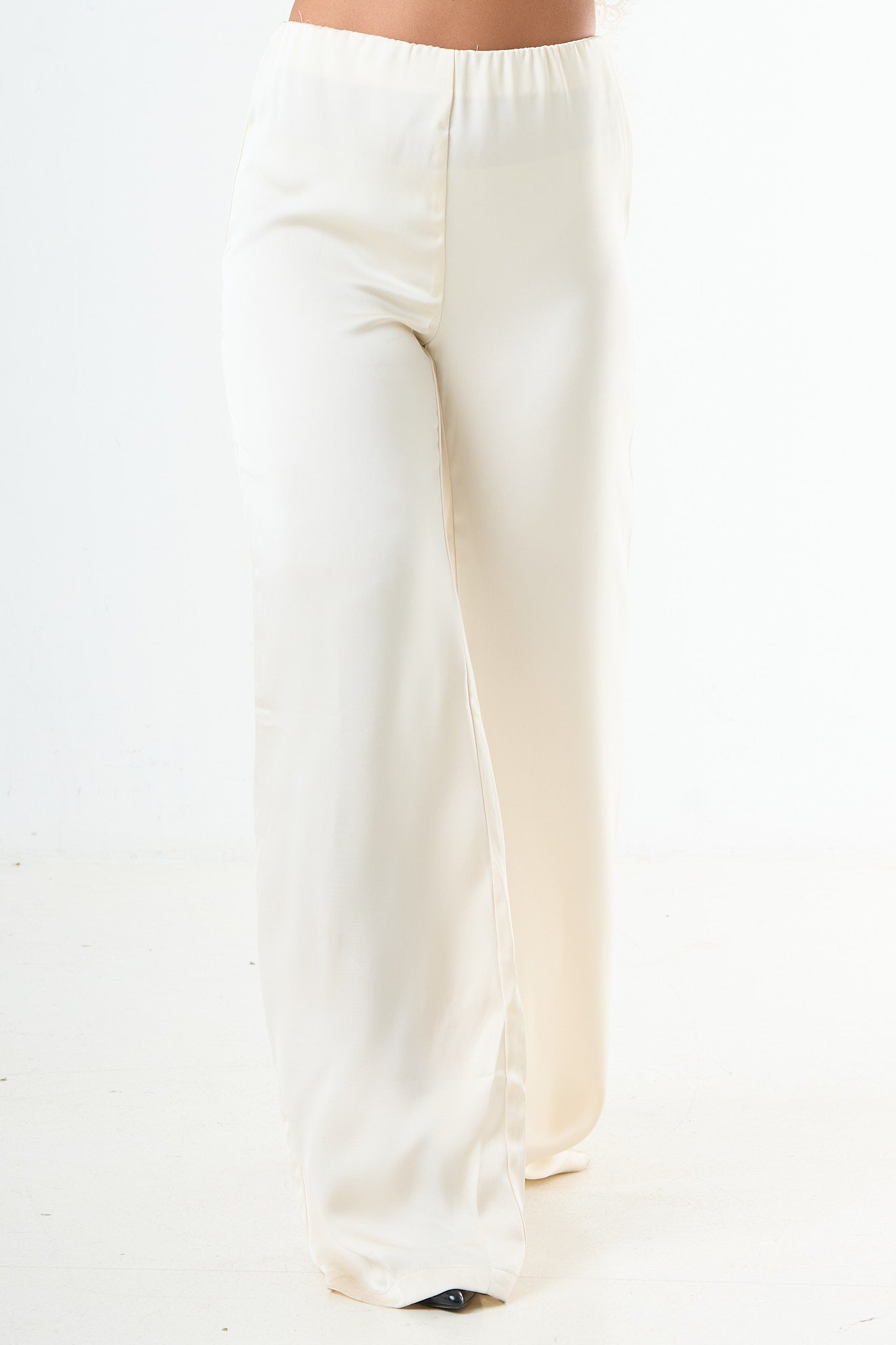 Seidenhose – Creme-1