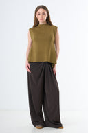 Sleeveless Knit Top - Pistachio