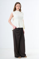 Sleeveless Knit Top - Cream