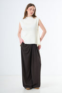 Sleeveless Knit Top - Cream