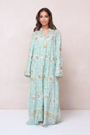 Sultana Gold Abaya - Green