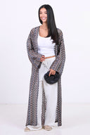 Summer Wave Kimono - Black