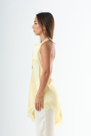 The Lace Halter Top - Yellow
