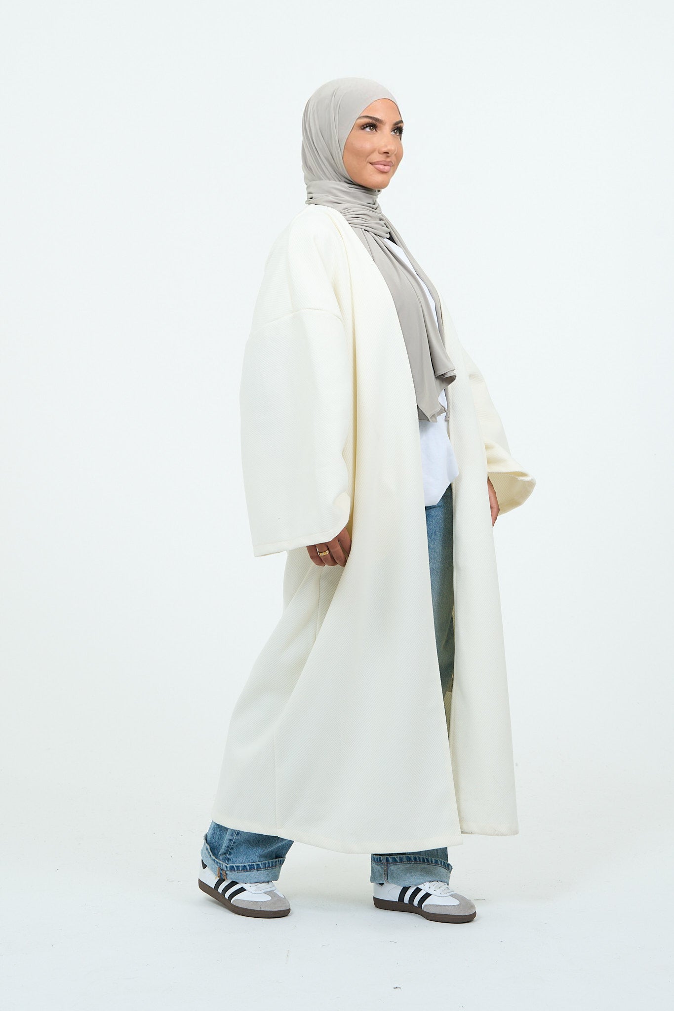 Kimono épais blanc basique