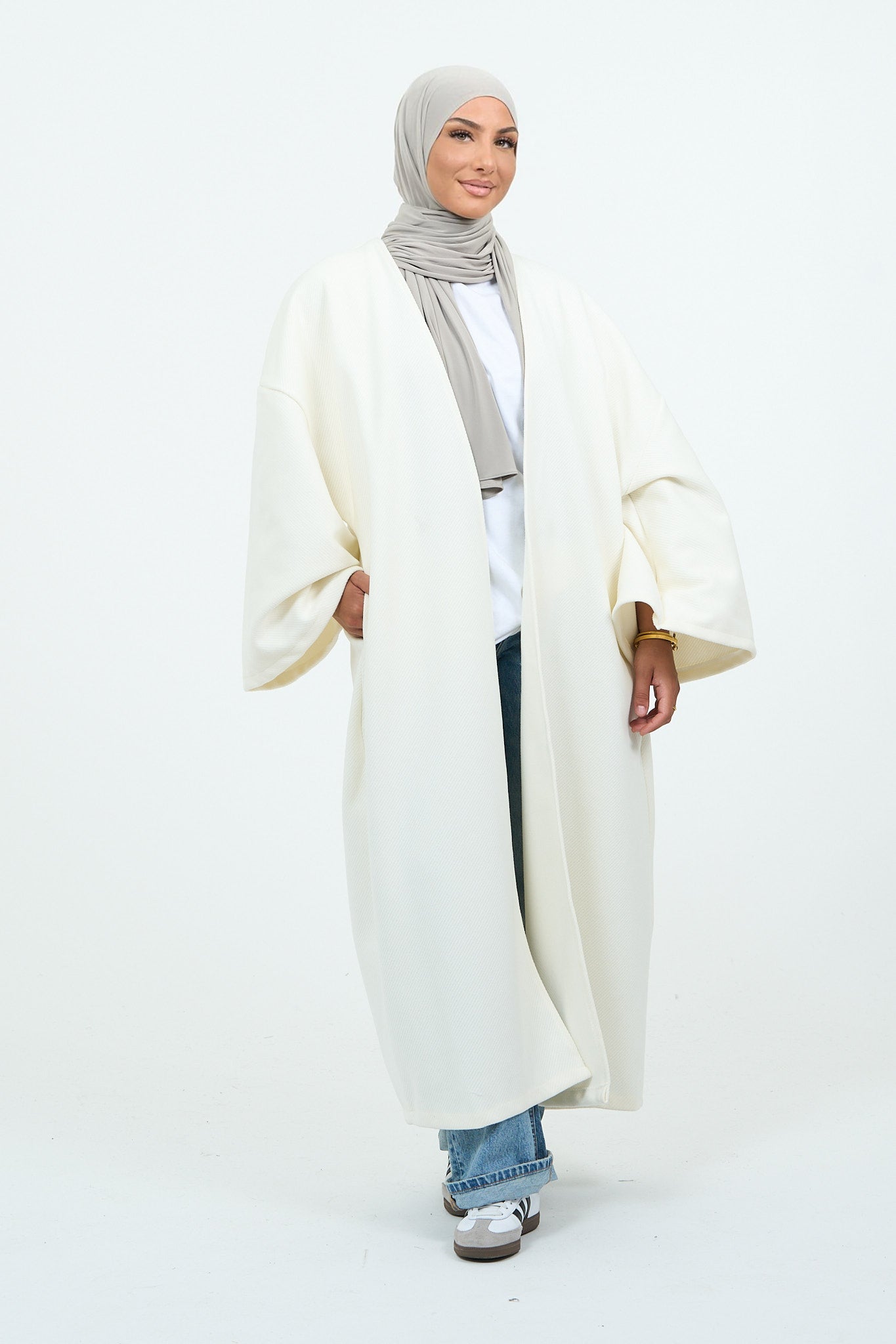 Kimono épais blanc basique