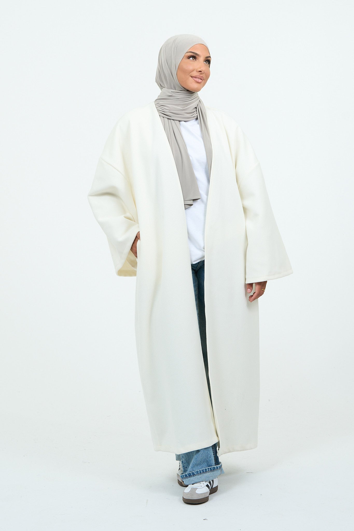 Kimono épais blanc basique