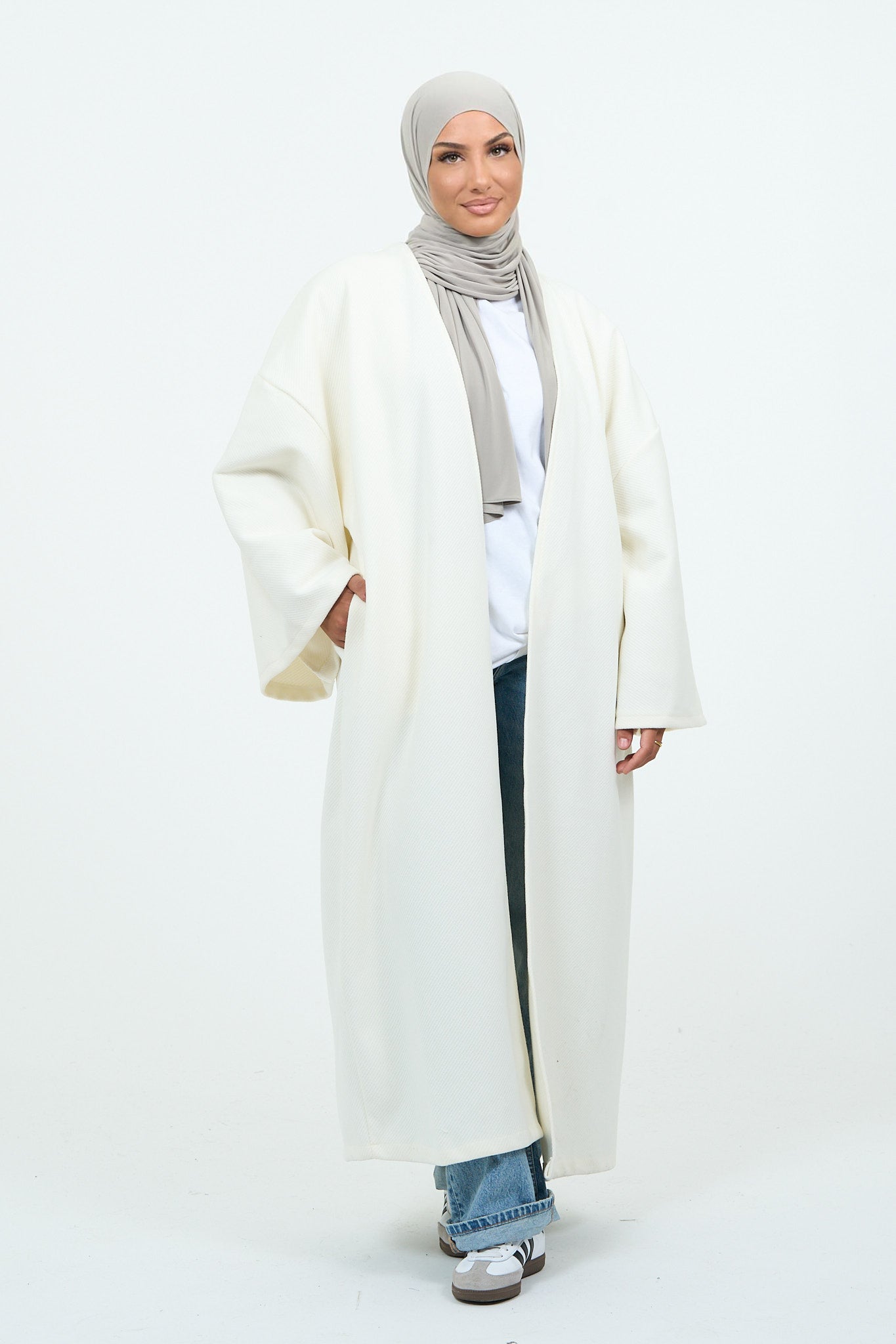 Kimono épais blanc basique