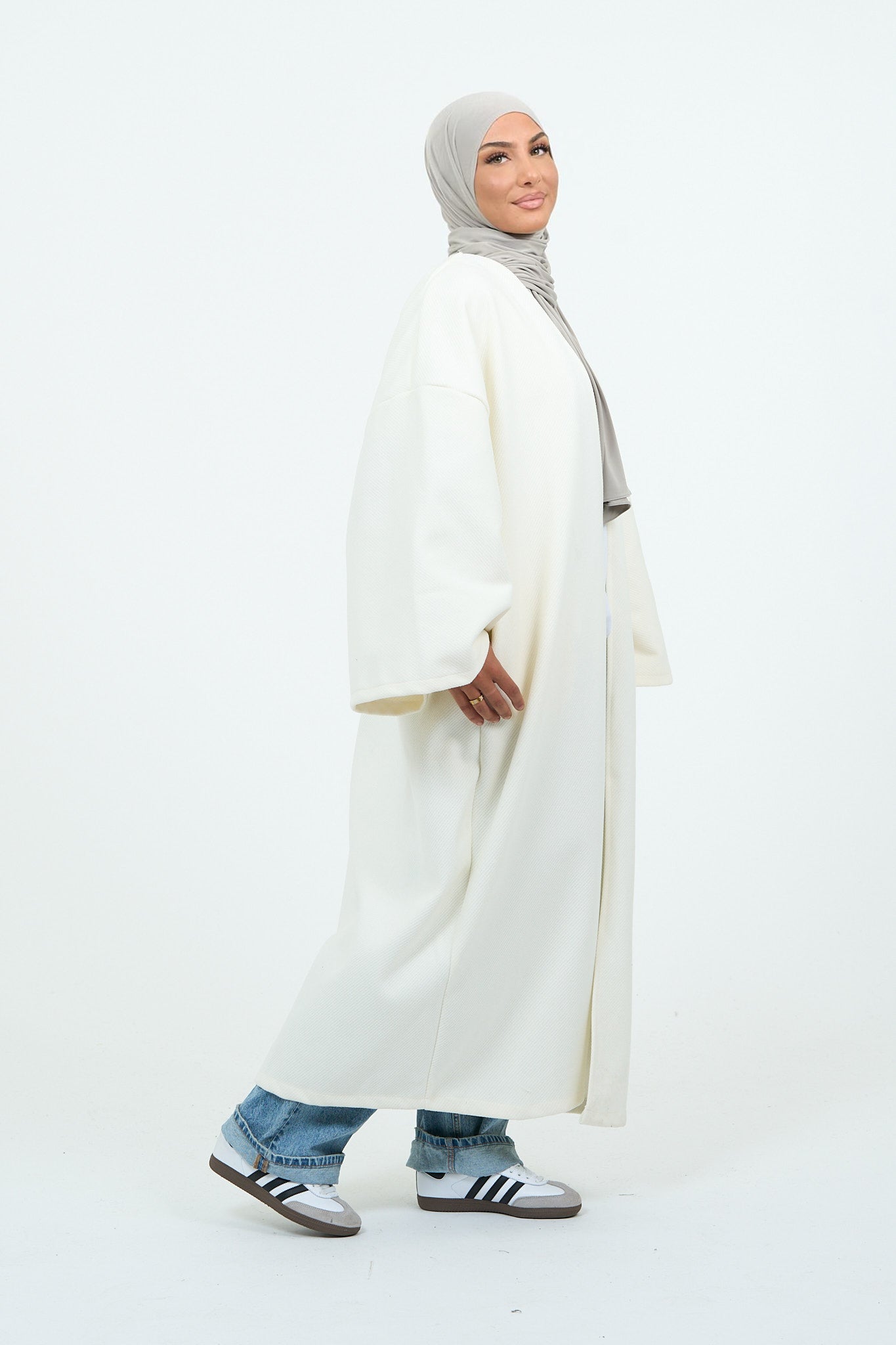 Kimono épais blanc basique