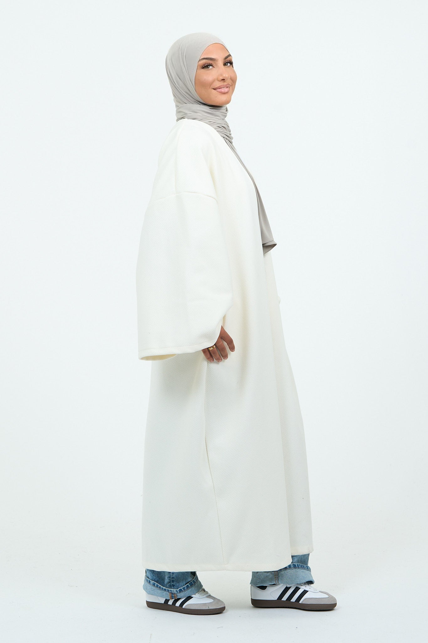Kimono épais blanc basique