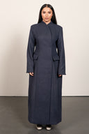 Wool Blend Waist Coat - Grey