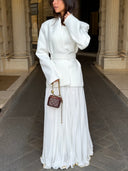 Wrapped Premium Blazer - White