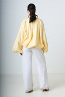 Blouse With Balloonsleeves - Yellow