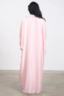 Crystal Button Abaya – Pink