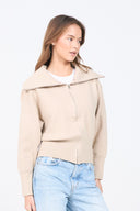 Knit Zip-up Cardigan