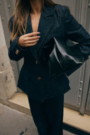 Structured Denim Blazer