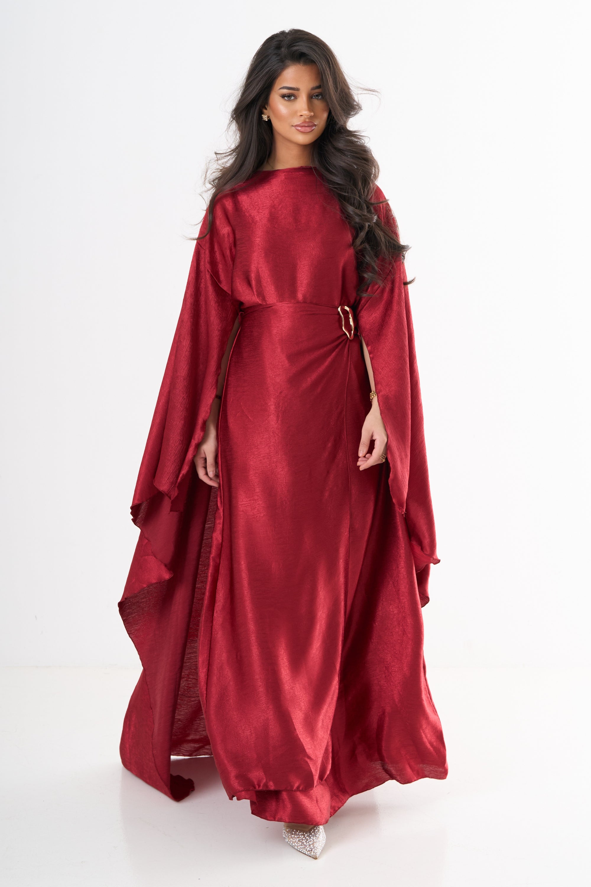 Layali Draped Belt Dress