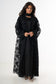 Luxury Flower Abaya 3-Piece Set
