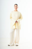 Premium Oversized Long Sleeve - Butter Yellow